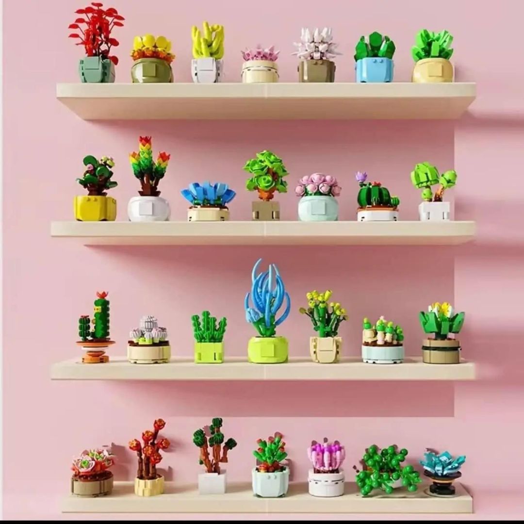 block tech succulents Building Block Succulent Toys, Plant, Gift