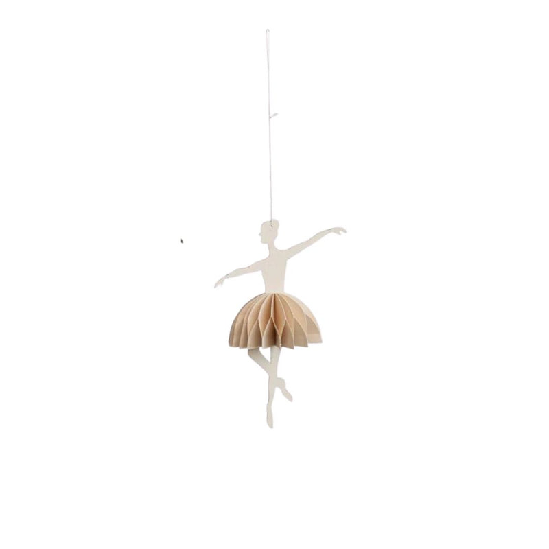 CCO Honeycomb Ballerina Ornaments - Cream - Christmas - Feliz Modern