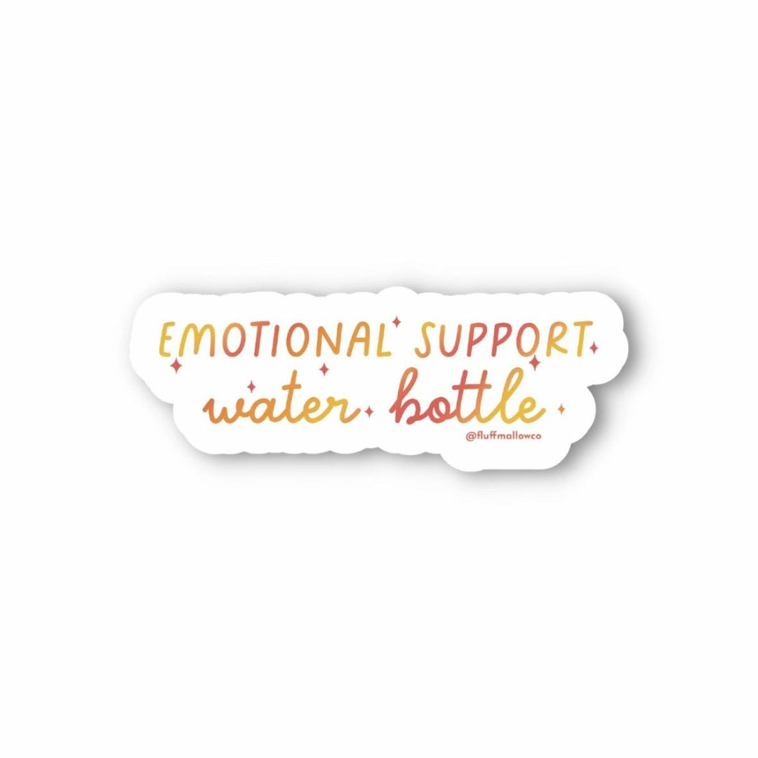 FFMW Emotional Support Bottle Sticker Feliz Modern