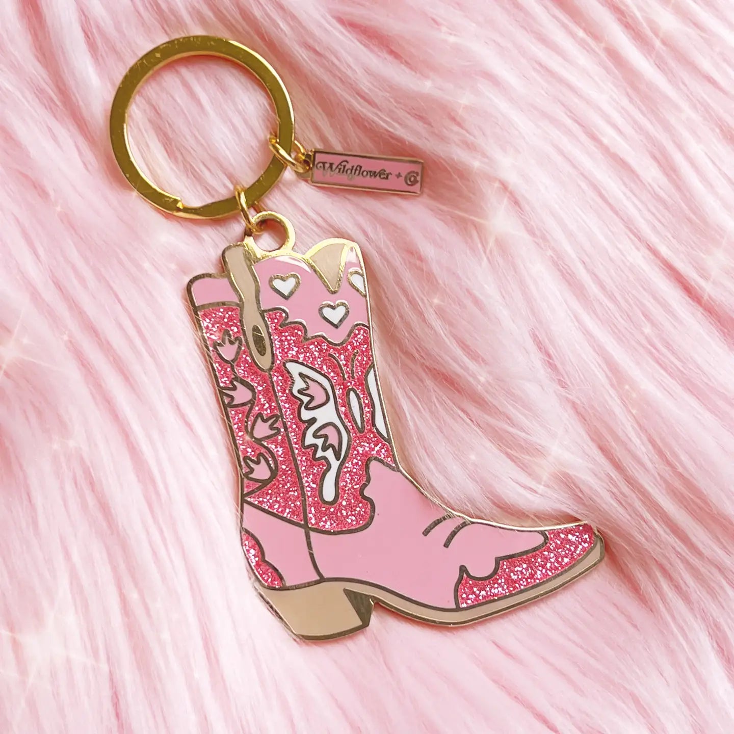 WFLW Cowgirl Boot Keychain