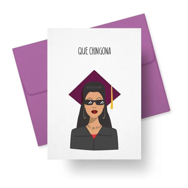 PPTA Que Chingona Graduation Card -  - Cards - Feliz Modern