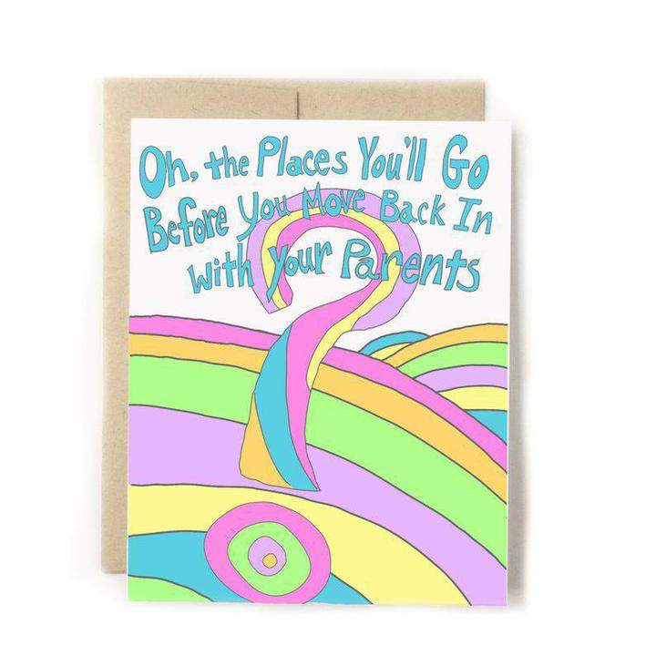 DDF* Oh The Places Graduation Card