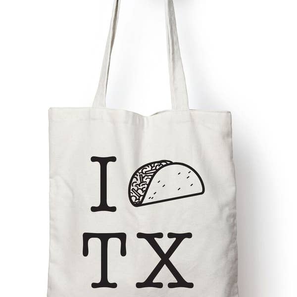 QRIC* I Taco Texas Tote bag -  - Bags - Feliz Modern