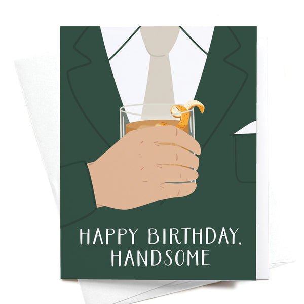 ONKS Happy Birthday Handsome Greeting Card -  - Cards - Feliz Modern