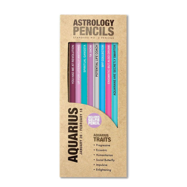 WKYR Zodiac Pencil Pack - Aquarius - Candles - Feliz Modern