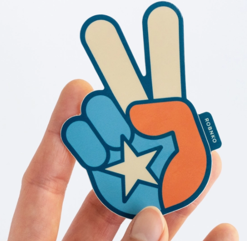 RBKO* Texas Peace Sticker -  - Stickers - Feliz Modern