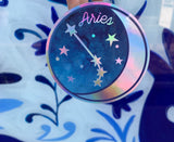 WFLW* Holographic Zodiac Sticker - Aries - Stickers - Feliz Modern