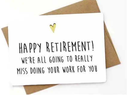 SPCA* Happy Retirement Card -  - Cards - Feliz Modern