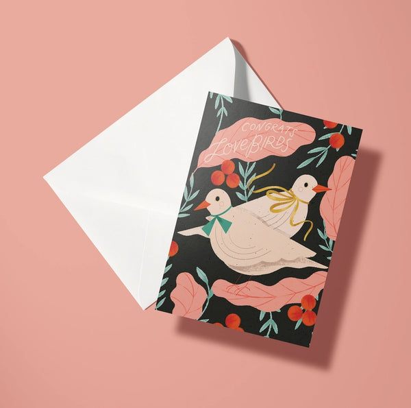 OEAC Love Birds Card - - Cards - Feliz Modern