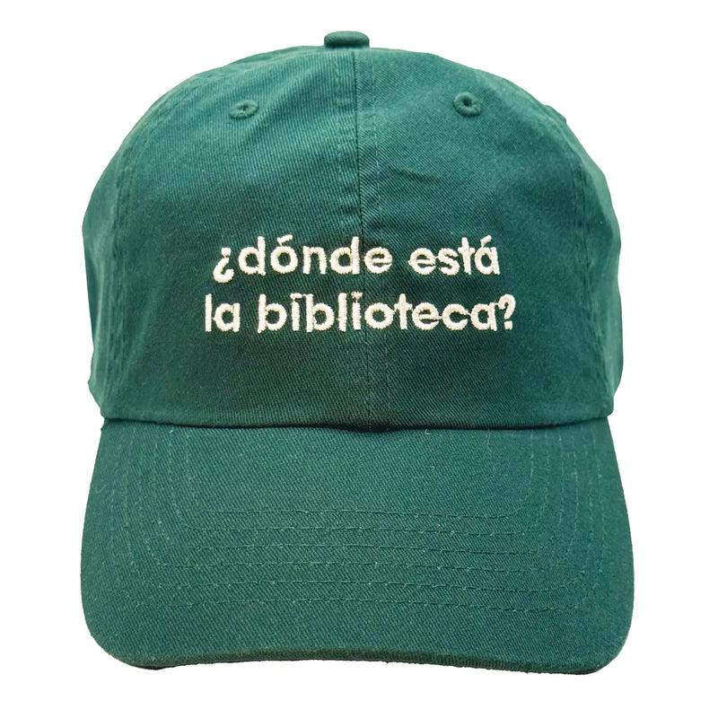 QRIC Dónde Está La Biblioteca Hat - - Hats - Feliz Modern