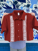 CGCA Terracota Women's Guayabera - - Clothing - Feliz Modern