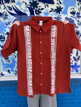 CGCA Terracota Men's Guayabera - - Clothing - Feliz Modern