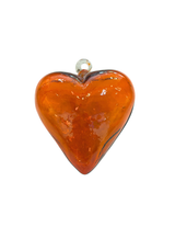 LD Blown Glass Heart - Orange - Decor Objects - Feliz Modern