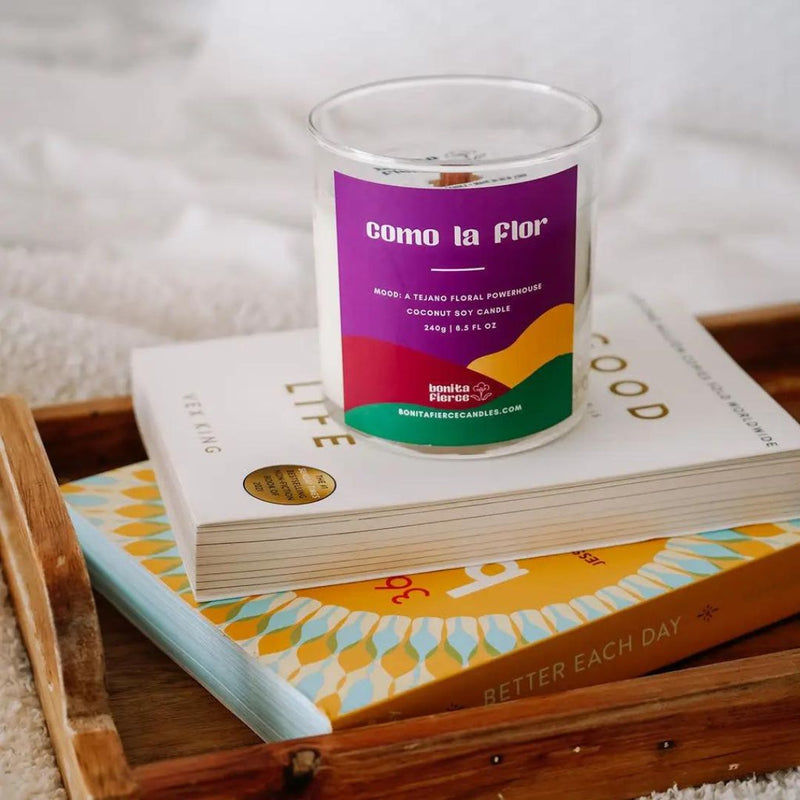 BFC Como La Flor Glass Candle -  - Candles - Feliz Modern