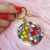 *WFLW Rainbow Disco Ball Keychain - - Keychains - Feliz Modern