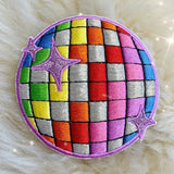 *WFLW Rainbow Disco Ball Patch - - Pins & Patches - Feliz Modern