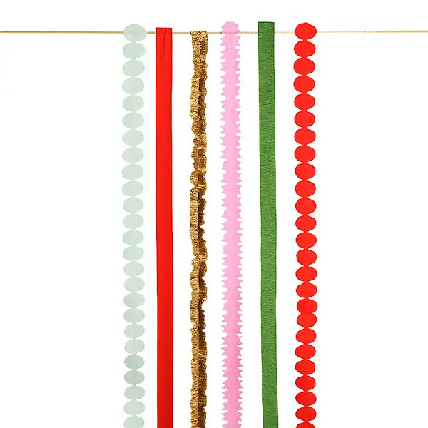 PPA Merry & Bright Party Streamers - - Party Supplies - Feliz Modern