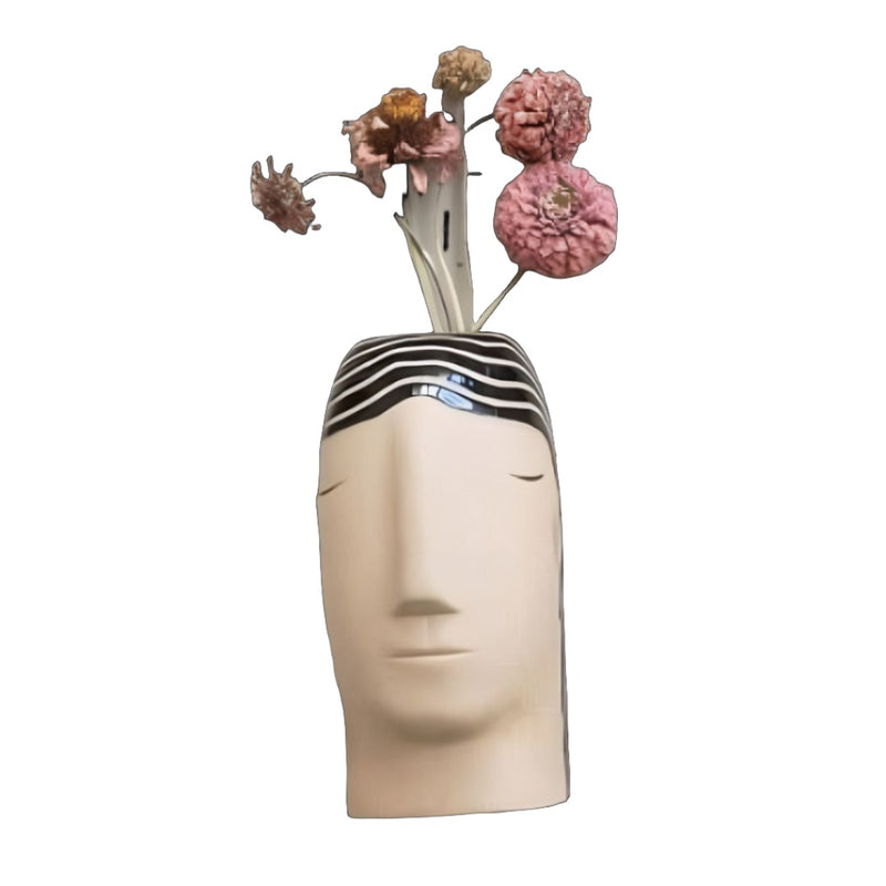 CCO* Stoneware Head Vase Set -  - Vases & Planters - Feliz Modern