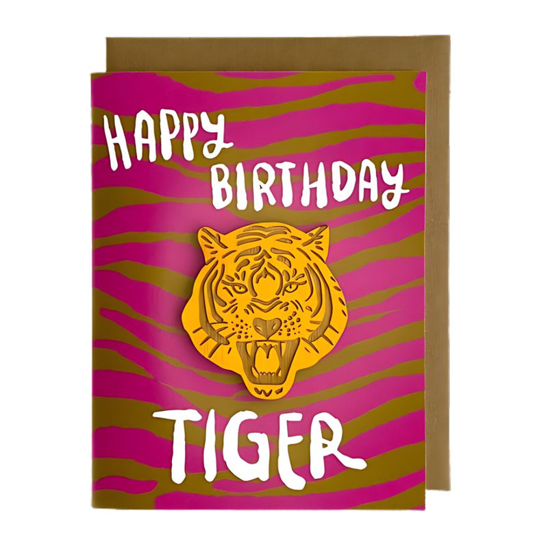 SNOM Tiger Birthday Card and Magnet -  - Cards - Feliz Modern