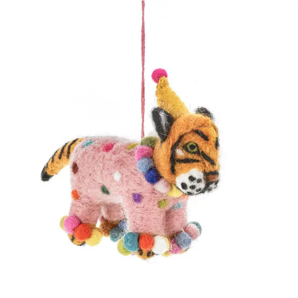 FSG Fiesta Tiger Felt Ornament - - Christmas - Feliz Modern