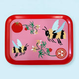 CENL Tomatoes and Bumblebee Tray - - Trays - Feliz Modern