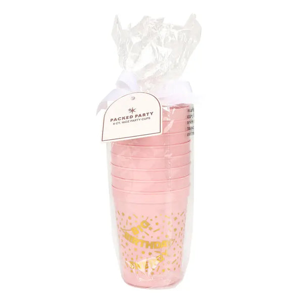 *PPA Birthday Reusable Cups Stack - - Drinkware - Feliz Modern