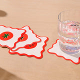 AHWA Tomato Coasters - - Coasters - Feliz Modern