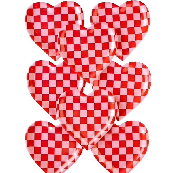 MMEY Checkered Heart Shape Plate -  - Party Supplies - Feliz Modern