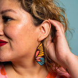 LCM 70's Retro Butterfly Hoops - - Earrings - Feliz Modern