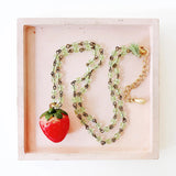 NPT Strawberry Charm Necklace - - Necklaces - Feliz Modern