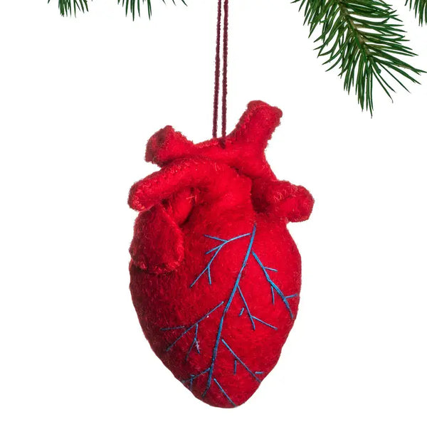SROB Heart Felt Ornament - - Christmas - Feliz Modern