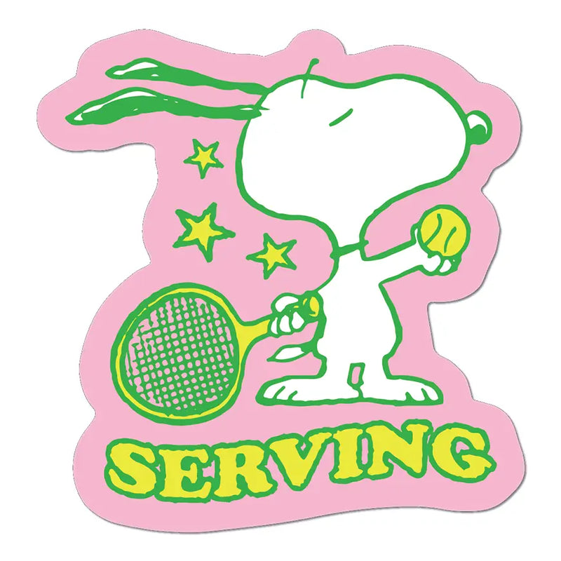 APPS Serving Snoopy Tennis Sticker – Feliz Modern