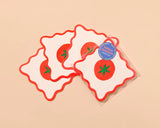 AHWA Tomato Coasters - - Coasters - Feliz Modern