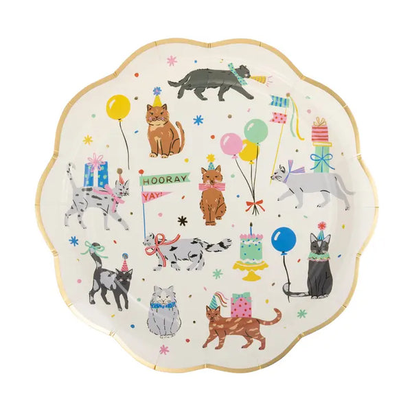MMEY Cat Party Plate - - Party Supplies - Feliz Modern