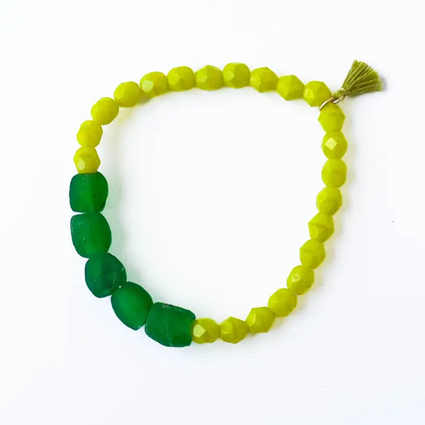 *NPT Beaded Bracelet - Chartreuse - Bracelets - Feliz Modern
