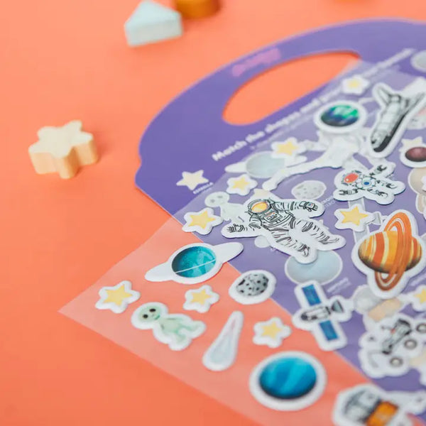BSP Sí Sabo Galaxy: A Bilingual Reusable Sticker Play Set - - Stickers - Feliz Modern
