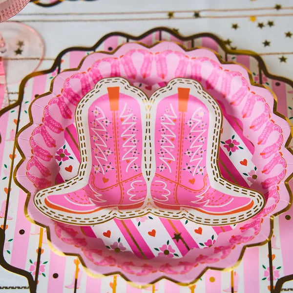 PPA Cowboy Boot Plate Set - - Party Supplies - Feliz Modern