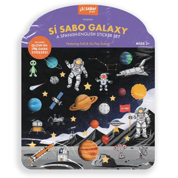 BSP Sí Sabo Galaxy: A Bilingual Reusable Sticker Play Set - - Stickers - Feliz Modern