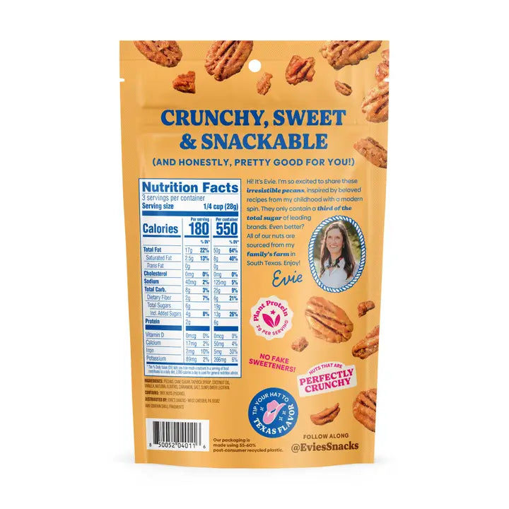 EVSK Cinnamon Churro Candied Pecans