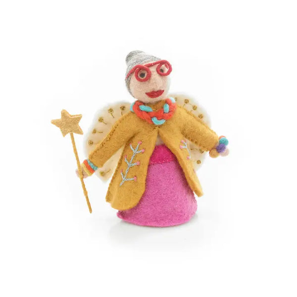FSG Fairy Godmother Felt Tree Topper - - Christmas - Feliz Modern