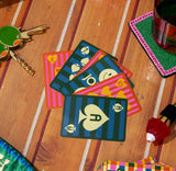 BAN Colorful Plaid Card Deck - - Games - Feliz Modern