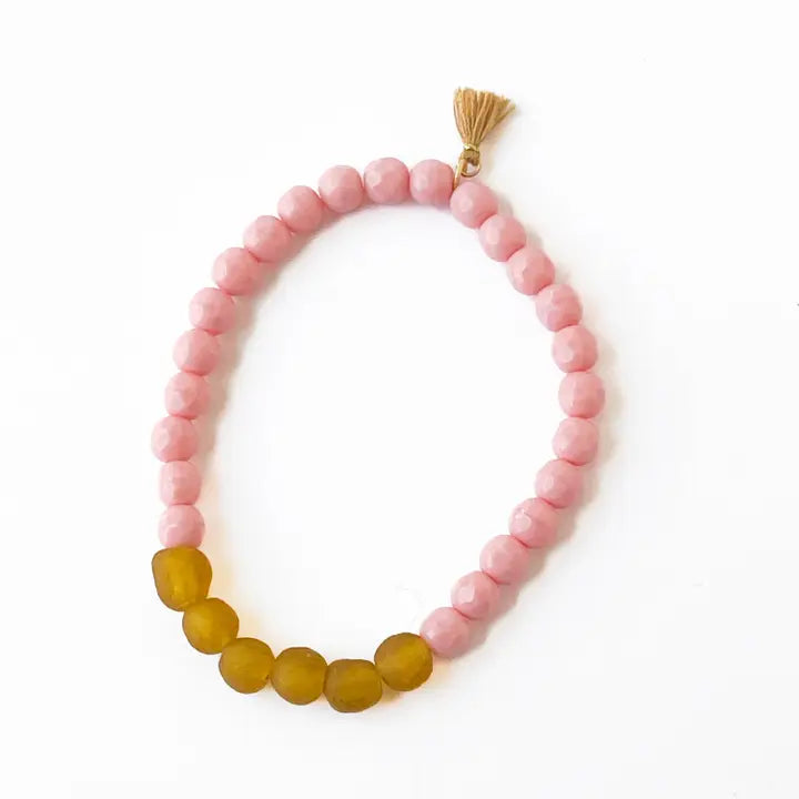 *NPT Beaded Bracelet - Pink - Bracelets - Feliz Modern