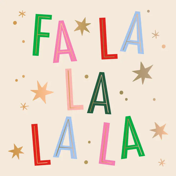 SOSS Fa La La Napkins - - Christmas - Feliz Modern
