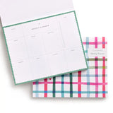 EFP Happy Plaid Weekly Planner Notepad - - Office & Stationery - Feliz Modern