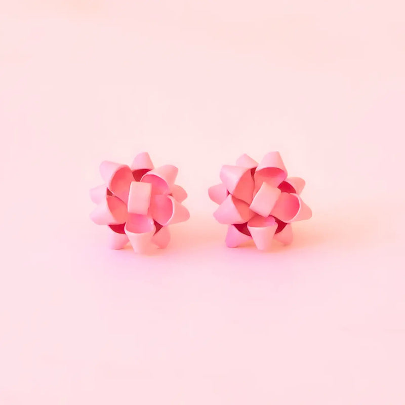 SNST Holiday Bows Earrings - Pink - Sunglasses - Feliz Modern