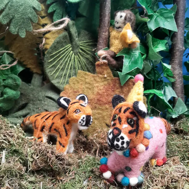 FSG Fiesta Tiger Felt Ornament - - Christmas - Feliz Modern
