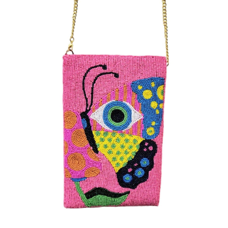RKID* ButterFly Eye Beaded Clutch - - Bags - Feliz Modern