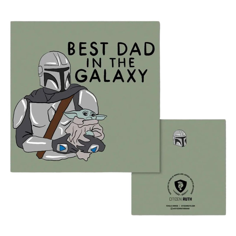 CTR Best Dad in The Galaxy Card -  - Cards - Feliz Modern