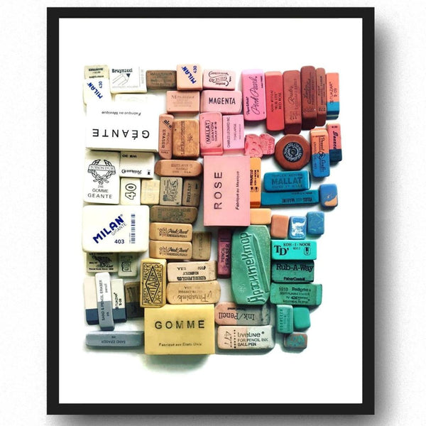 LCAI Eraser Arrangement Art Print -  - Art - Feliz Modern