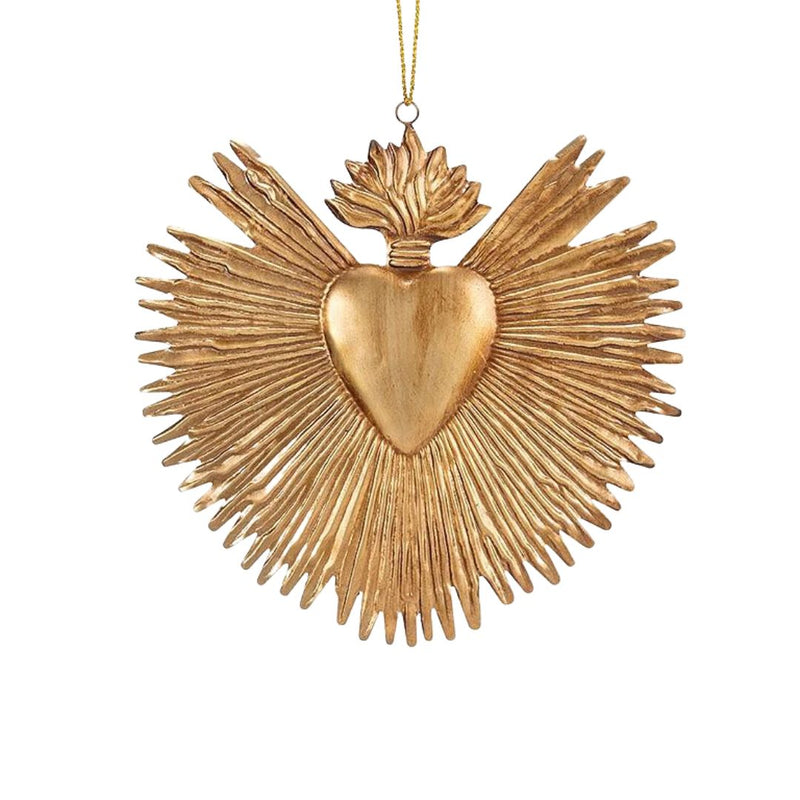 ABTT Golden Sacred Heart Ornament -  - Christmas - Feliz Modern